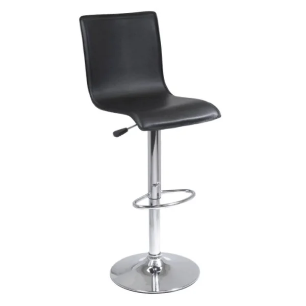 Ergode Spectrum High Back L Shape Air Lift Stool, Single, RtA, Black