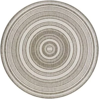 Anguila Taupe Area Rug Beachcrest Home Rug Size: Round 8&6x22