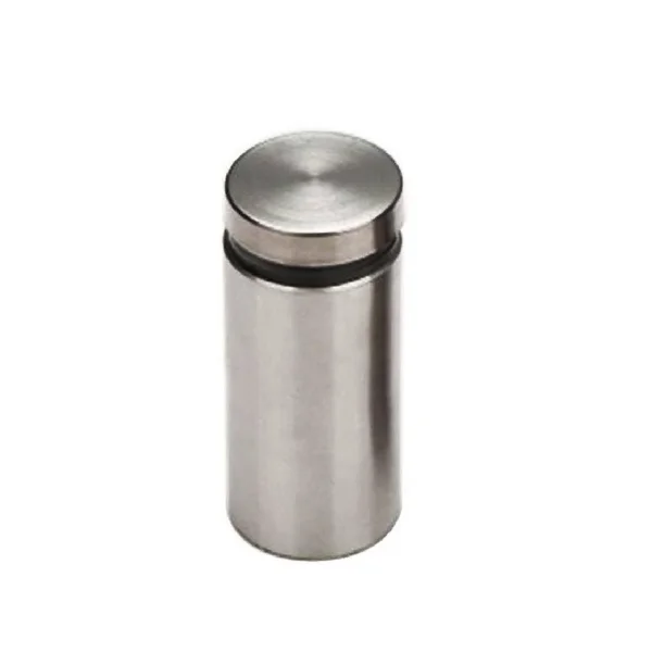 1 in. Dia x 1-3/4 in. L Stainless Steel Standoffs for Signs (60-pack), Silver