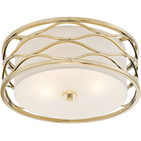Austen 16x22 Wide Plated Gold Ceiling Light