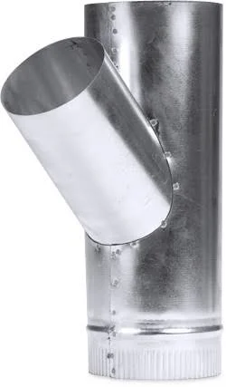 8 x 8 x 7 inch 45 Degree Wye Joint Duct Fitting