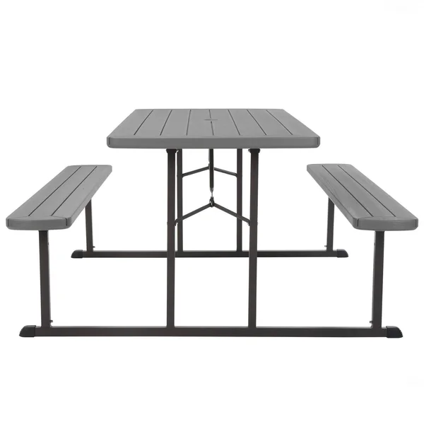 Cosco 6 ft. Dark Gray Wood Grain Folding Picnic Table