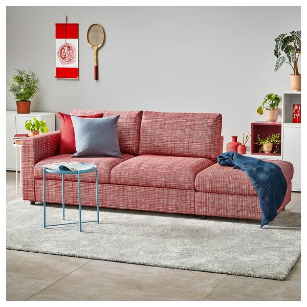 IKEA - FINNALA Sofa - with Open end/Dalstorp Multicolor, Height Including Back cushions: 33 1/2