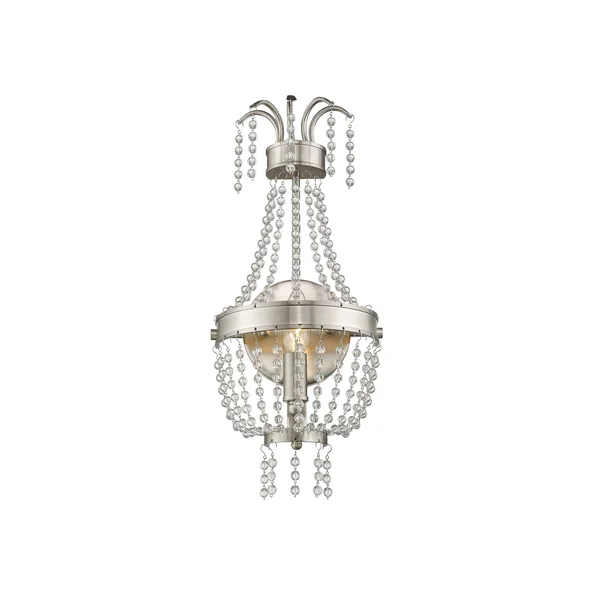 Livex Lighting 51872-91 Valentina 1 Light Wall Sconce - Brushed Nickel