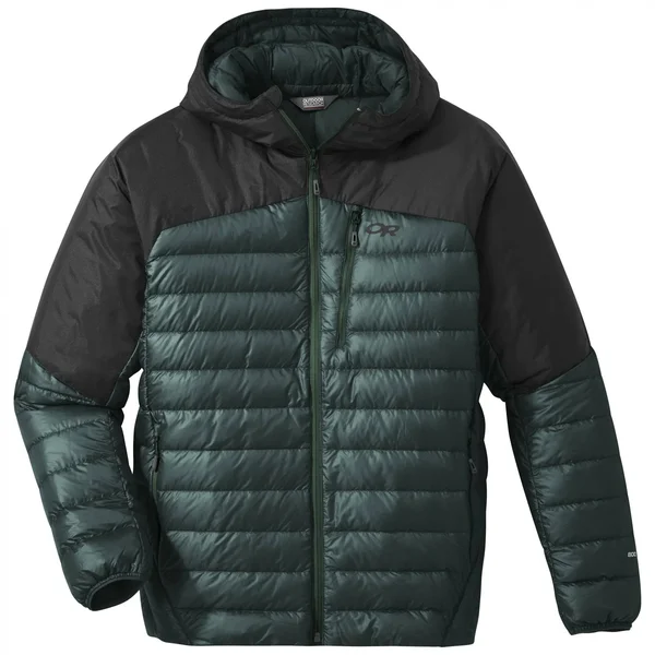Outdoor Research Helium Down Hoodie - Men's M Fir/Black