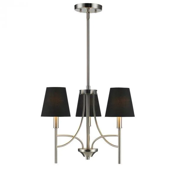 Golden Lighting * Taylor 3-Light Mini Chandelier Pewter 9106M3PWGRM