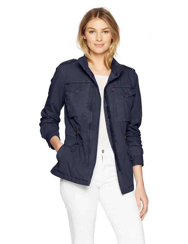 Levi's Four-Pocket Utility Jacket (Navy) Women's Coat