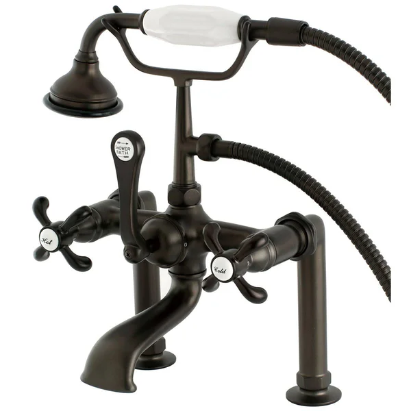 Kingston Brass AE103T5TX French Country Deck Mount Clawfoot Tub Faucet Oil Rubbed Bronze