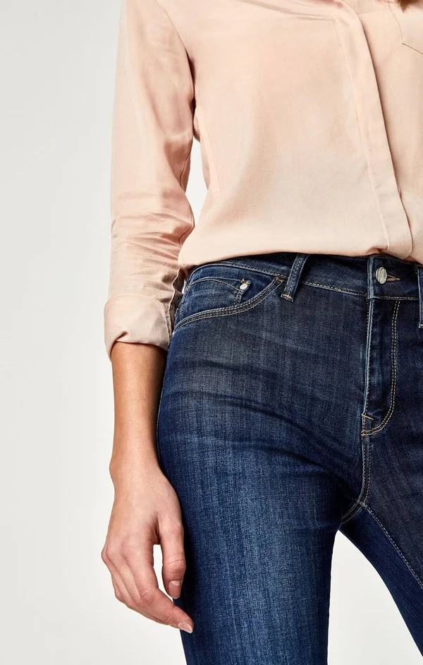Mavi Alissa High-Rise Super Skinny Jeans in Dark Supersoft Jeans
