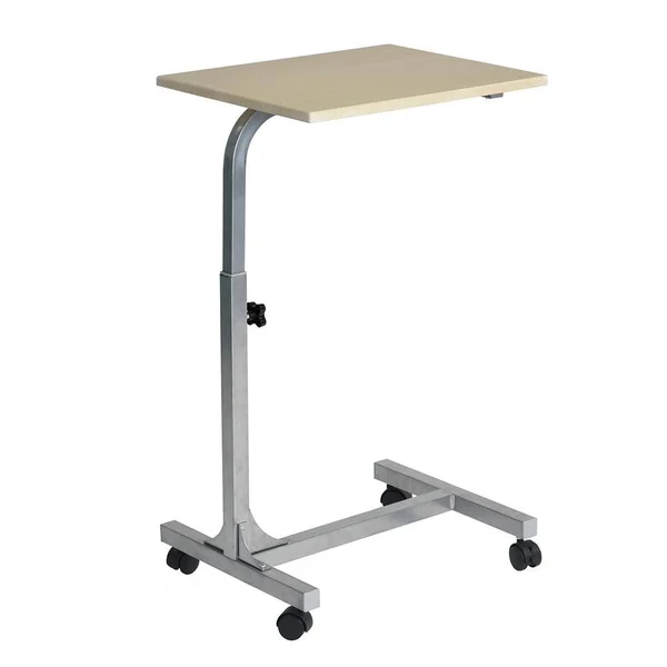 Furniturer 19 in. Rectangular Beech Laptop Desk with Adjustable Height Feature