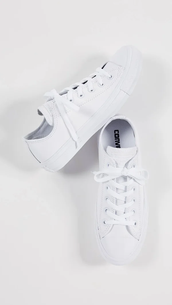 Converse Chuck Taylor All Star Sneakers White Monochrome 6.5