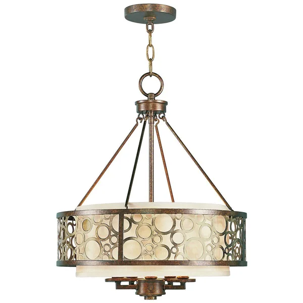 Livex Lighting 86795-91 Avalon 5 Light Brushed Nickel Chandelier
