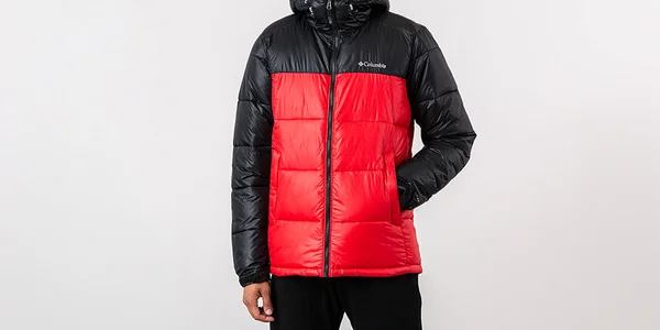 Columbia Pike Lake Hooded Jacket Mountain Red Black