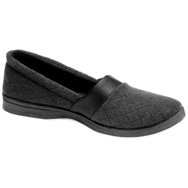 Women's Foamtreads Coddels All Season Slip on Slippers-Wide Black
