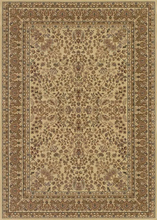 Couristan Izmir Floral Mashhad Black Area Rug - 7&10x22 x 11&2x22