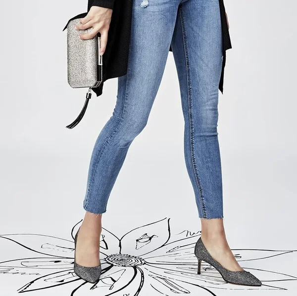 Nina Nina60 Pointed Toe Pumps 777, True Silver