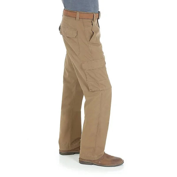 Wrangler Men's Ripstop Cargo Pants - Brown, 34/32