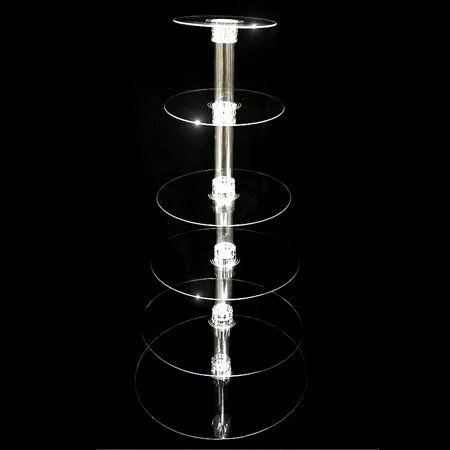 6 Tier Acrylic Cupcake Stand - Extra Large