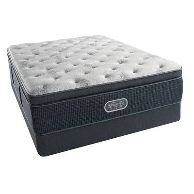 Beautyrest Silver 16x22 Plush Pillow Top Hybrid Mattress and Box Spring Mattress Size: Twin XL, Box Spring Height: Standard Prof