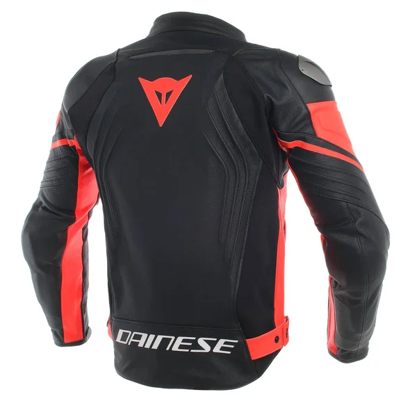 Dainese Racing 3 Leather Jacket White- Black -Red 54