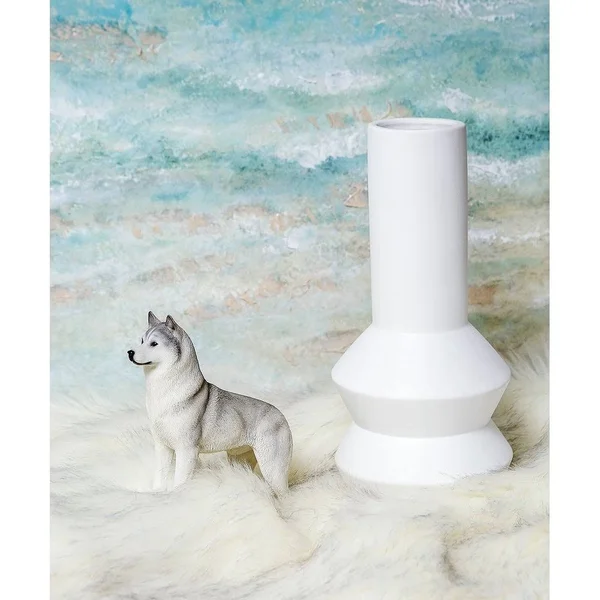 Petorama Handmade Husky Resin Statue 1-6 in Gray - 20170015001