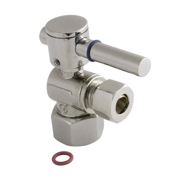 Fauceture CC43106DL 1/4 Turn Valves (1/2-In FIP x 3/8-in O.D. Comp), Polished Nickel
