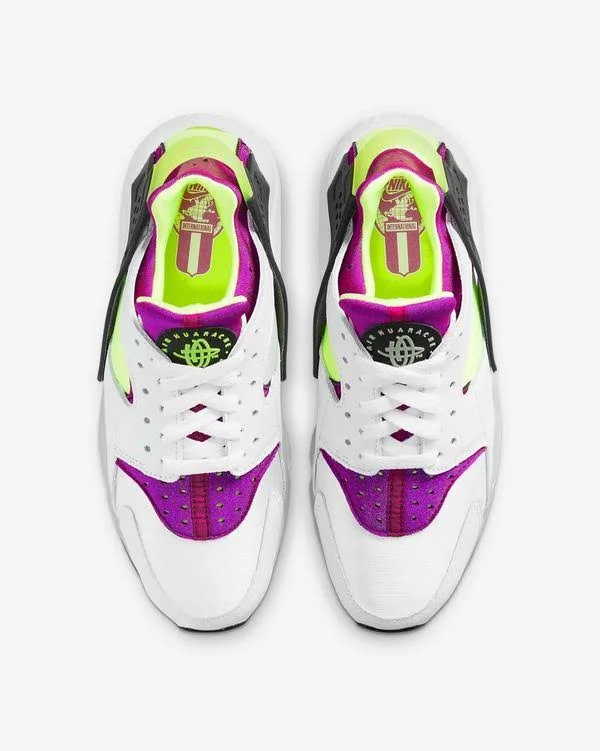 Nike Air Huarache Run Neon Yellow Magenta (2021)