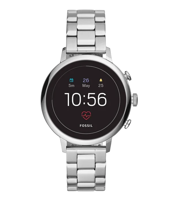 Fossil - Gen 4 Venture HR Smartwatch 40mm Stainless Steel - Silver