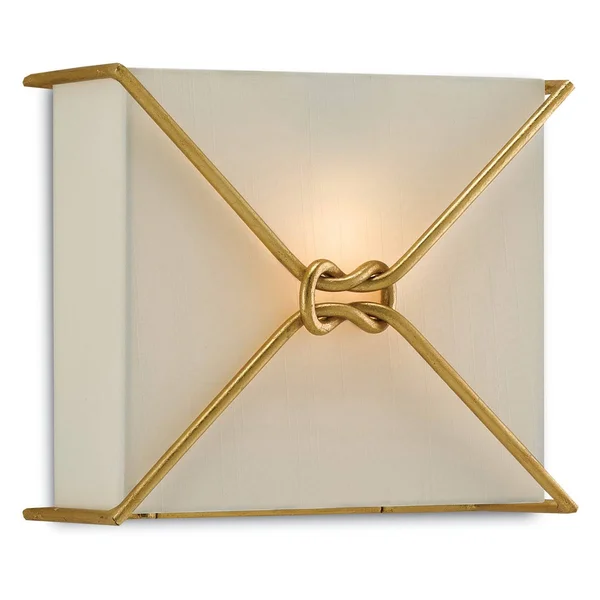 Currey & Company 5900-0017 Ariadne Wall Sconce Contemporary Gold Leaf