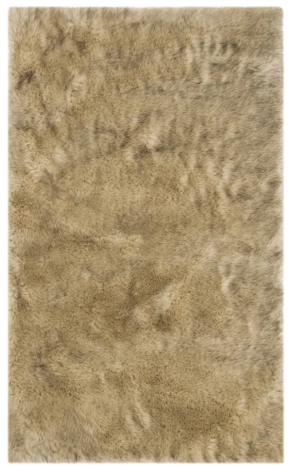 Safavieh Faux Sheep Skin Dionne Solid Area Rug - Size: 3' x 5'