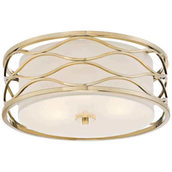 Austen 16x22 Wide Plated Gold Ceiling Light