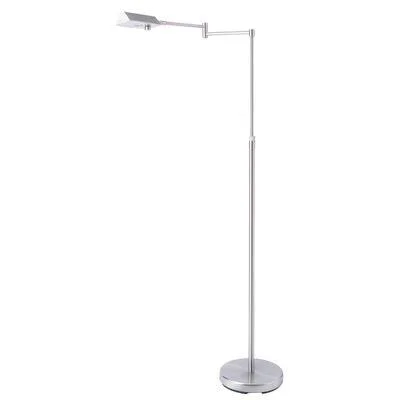 Pipkins 55x22 LED Swing Arm Floor Lamp Brayden Studio Base Finish: Brushed Nickel