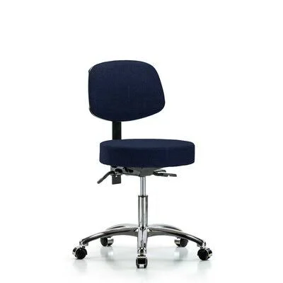 Symple Stuff Sarina Height Adjustable Lab Stool - Blue