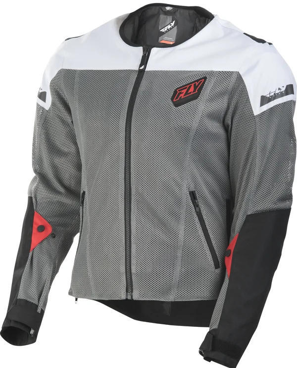 Fly Racing Flux Air Jacket Black/White 2x