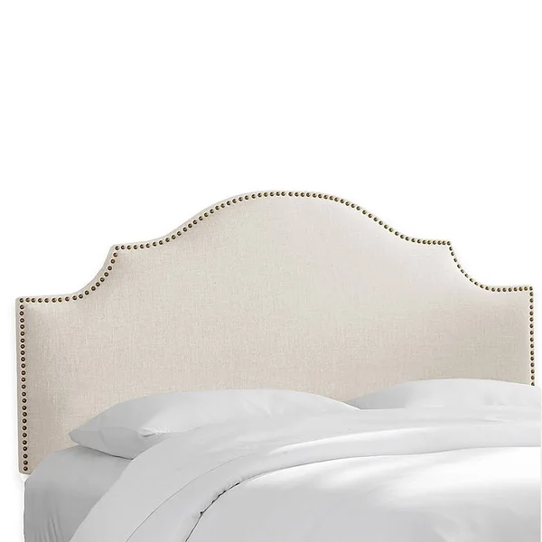 Skyline Furniture Sheffield Queen Headboard in Linen Talc