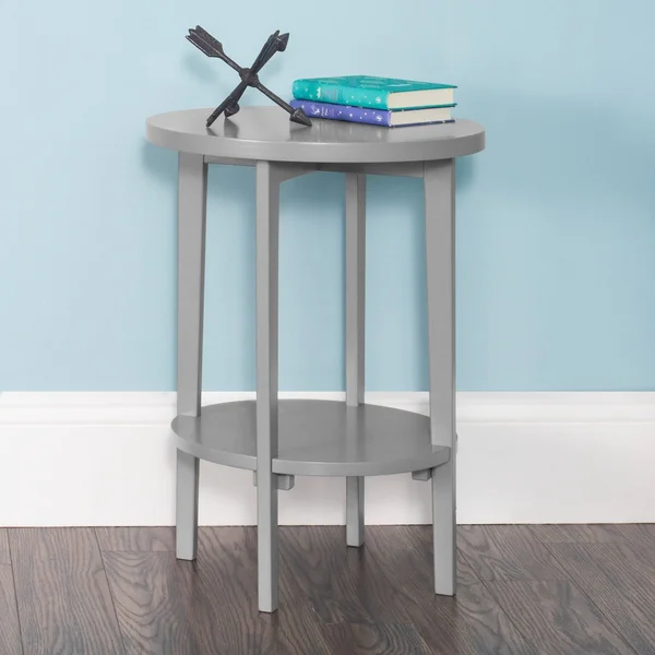 Forever Eclectic Halo Side Table, Cool Gray