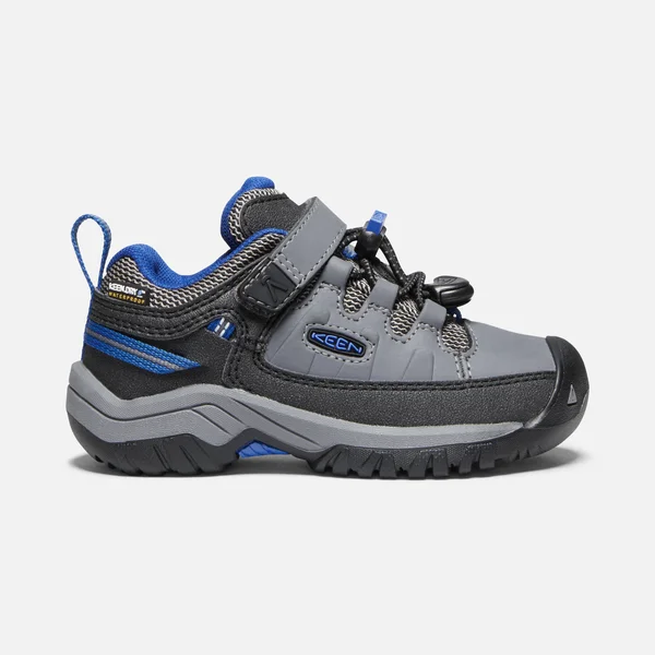 Keen Kids Targhee Low WP Shoe Steel Grey/Baleine Blue