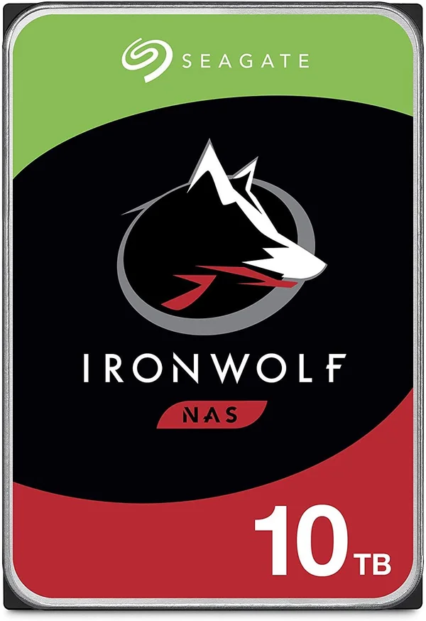 Seagate IronWolf ST10000VN0004 - Hard drive - 10 TB - internal - 3.5x22 - SATA 6Gb/s - 7200 rpm - buffer: 256 MB