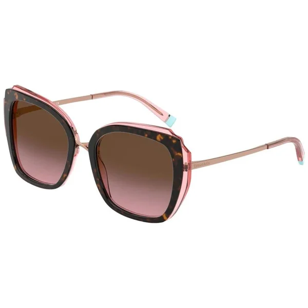 Tiffany TF4160 Sunglasses - 54-19-140, 82879T Havana/Transparent Pink