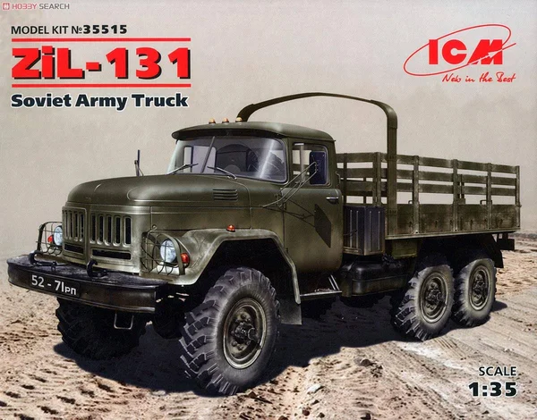 Icm 35515 ZiL-131 - Soviet Army Truck 1/35 Plastic Model Kit 201 mm