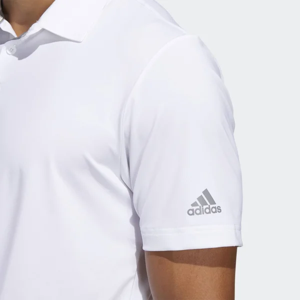 Adidas Mens Ultimate 2.0 Solid Golf Polo White S