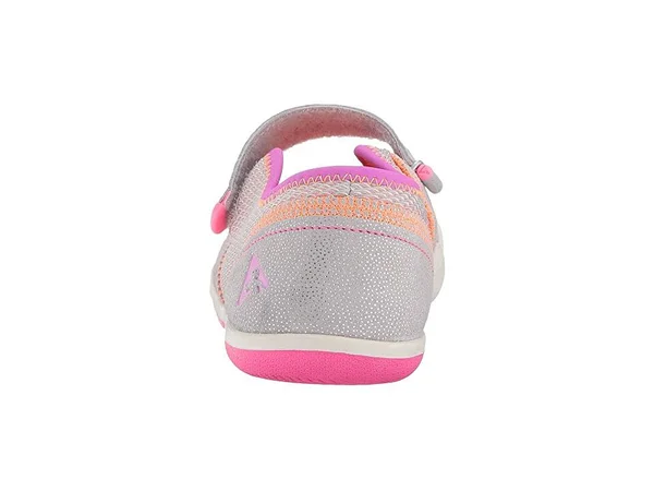 PLAE Emme Kids& Sneaker, Silver/Pink, 9