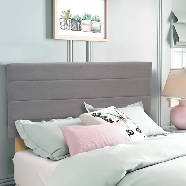Onatan Upholstered Fabric Headboard - Full-Grey