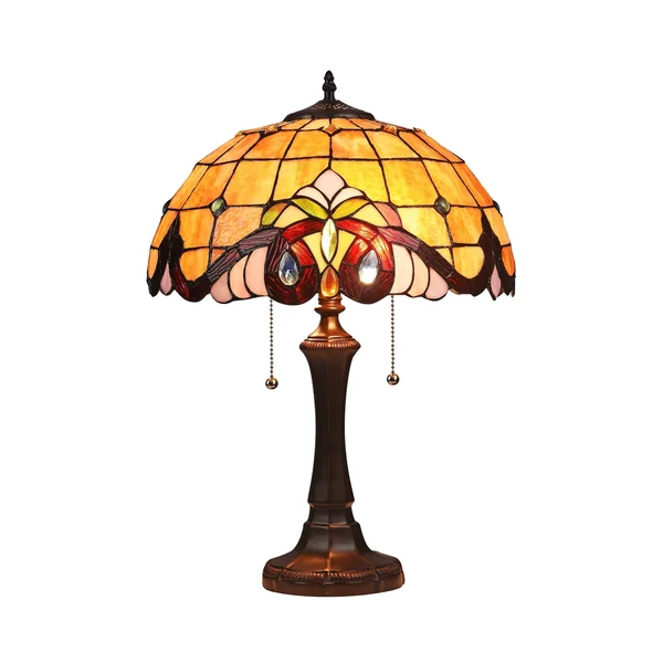 Tiffany Style 2-Light Dark Bronze Table Lamp