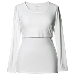 Classic Long Sleeve Top - White - M, White