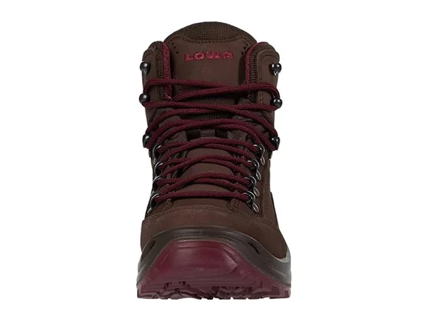Lowa Women's Renegade GTX Mid, Espresso/Berry, Wide, 9.5