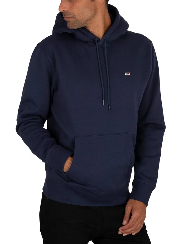 Tommy Jeans Men's Regular Fleece Hoodie - Twilight Navy - M