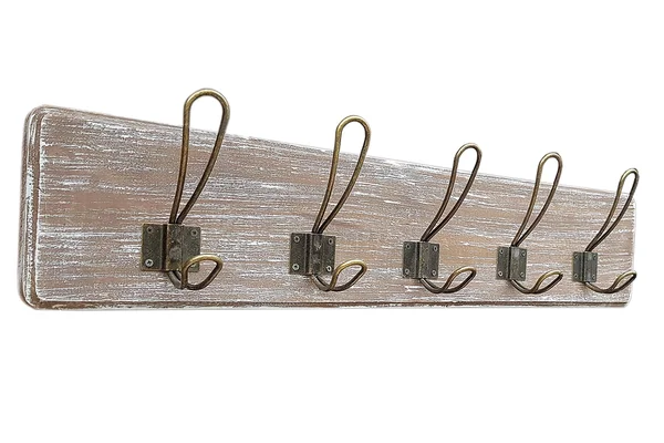 Wrightmart Coat Rack Wall Mounted with 5 Coat Hook, Wall Rack for Entryway, Kitchen, Bedroom, Constructed of Mahogany Hardwood