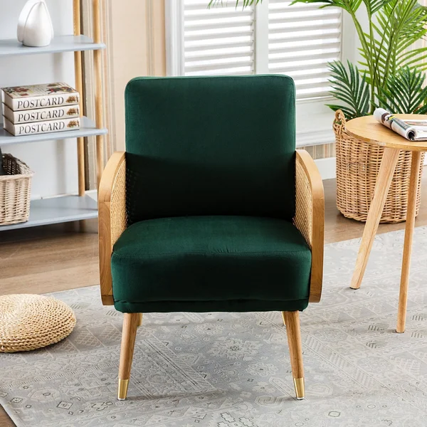 KINWELL Green Accent Armchair