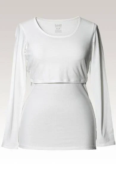 Classic Long Sleeve Top - White - M, White